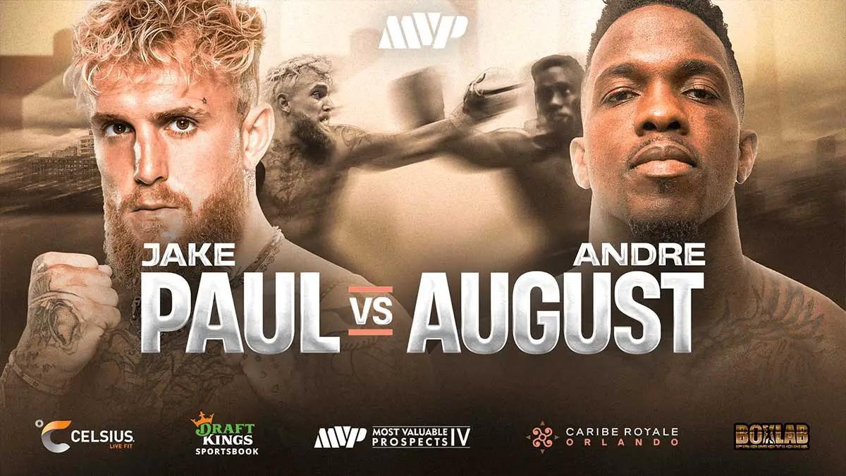 Jake Paul vs Andre August Poster 
