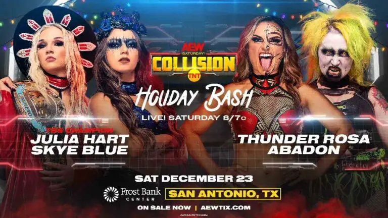 AEW Collision December 23: Women’s Tag Team Bout & Trios Title Match Set
