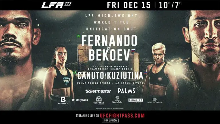 LFA 173: Fernando vs Bekoev Results Live, Fight Card, Time