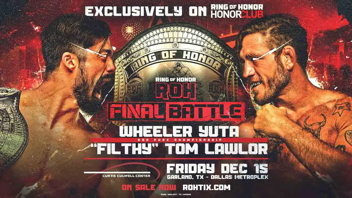 Wheeler Yuta vs Tom Lawlor ROH Final Battle 2023