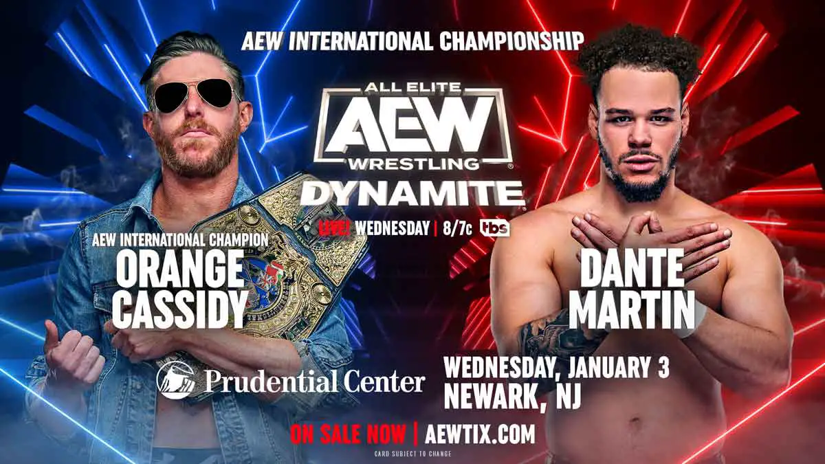 Orange Cassidy vs Dante Martin AEW Dynamite January 3