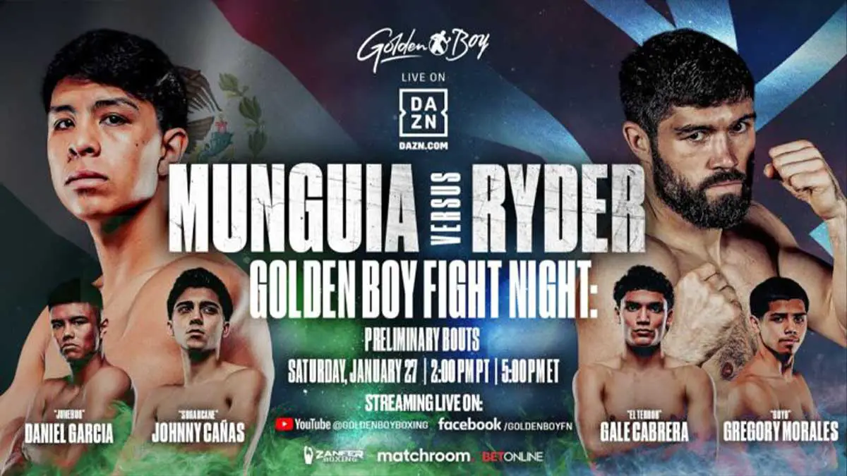 Jaime Munguia vs John Ryder Poster