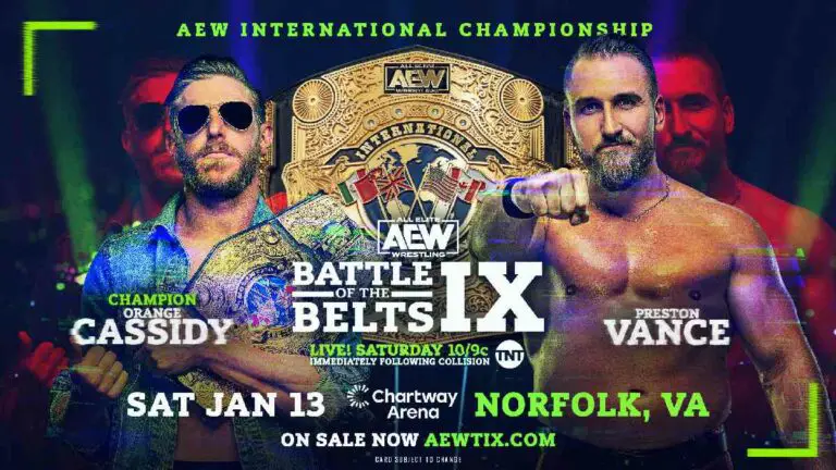 AEW Battle of Belts IX: Cassidy vs Vance International Title Match Set