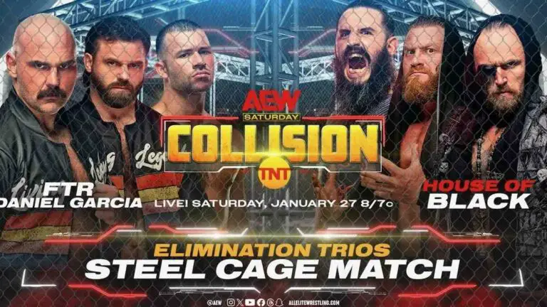 AEW Collision January 27: FTR-Gracia vs HOB Steel Cage Match Set