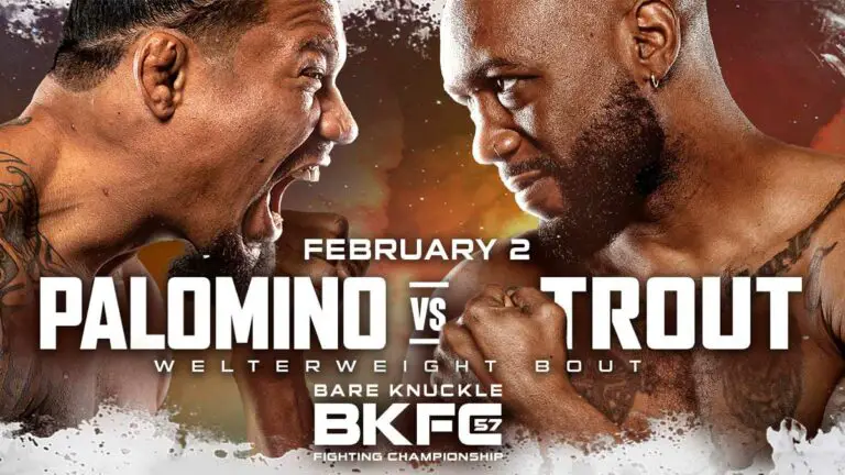 BKFC 57 Palomino vs Trout Results Live, Fight Card, Start Time