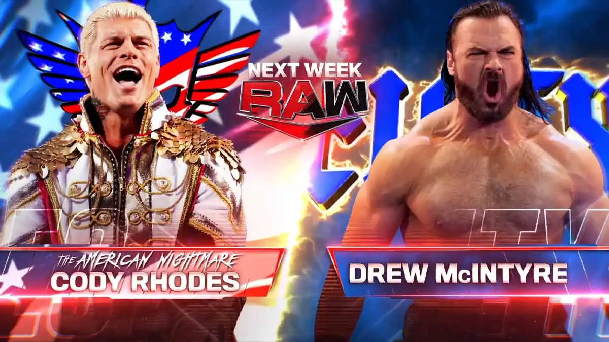 Cody Rhodes vs Drew McIntyre WWE RAW February 19