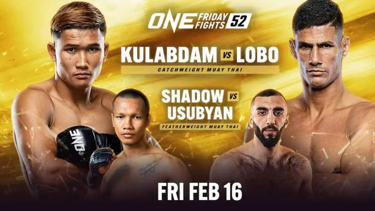 One Friday Fights 52 Results Live, Fight Card, Start Time
