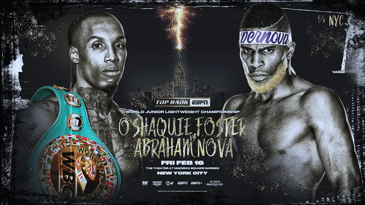 O’Shaquie Foster vs Abraham Nova Poster