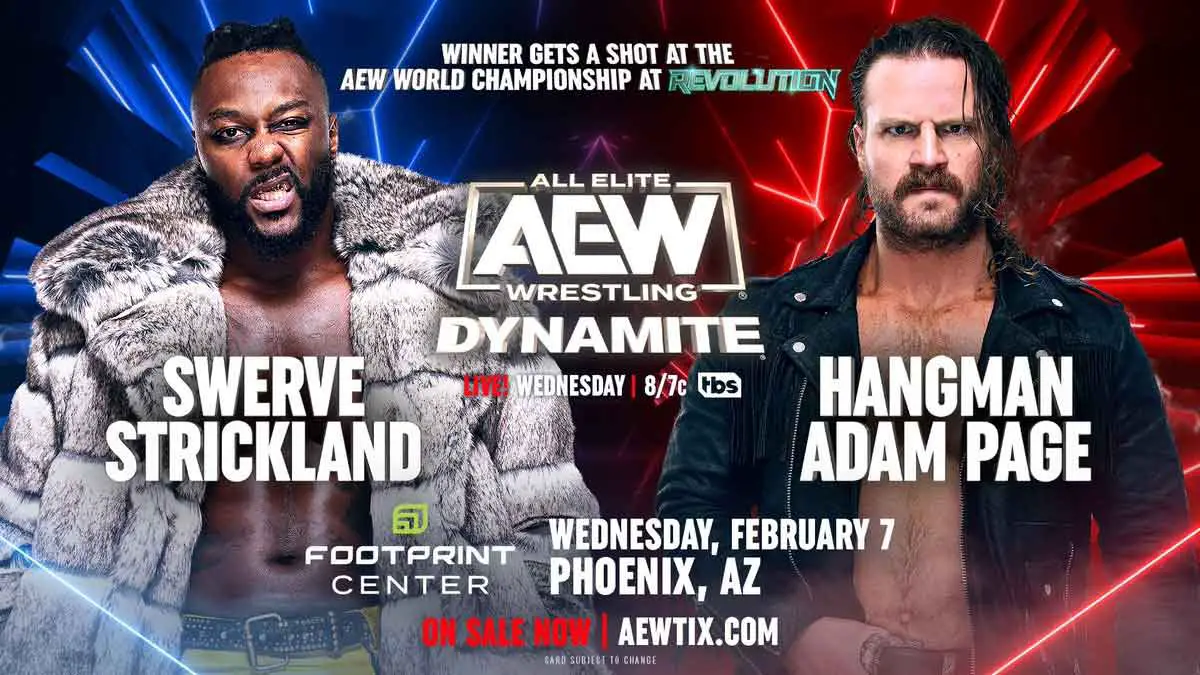 Swerve Strickland vs Hangman Adam Page AEW Dynamite Feb 7