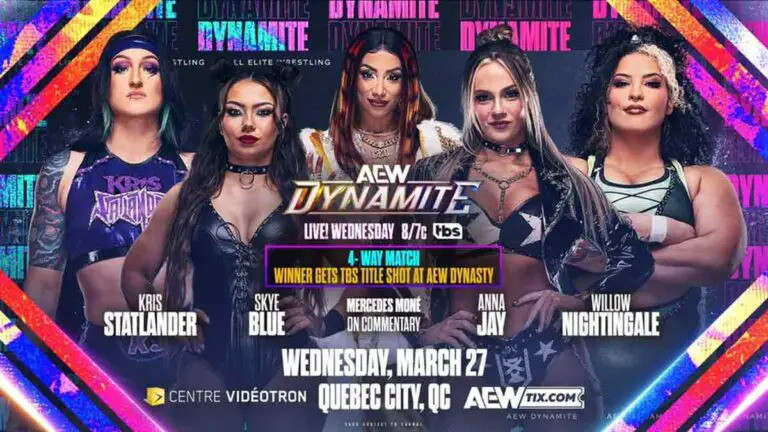 Tag Tournament & #1 Contender Match Added to AEW Dynamite March 27