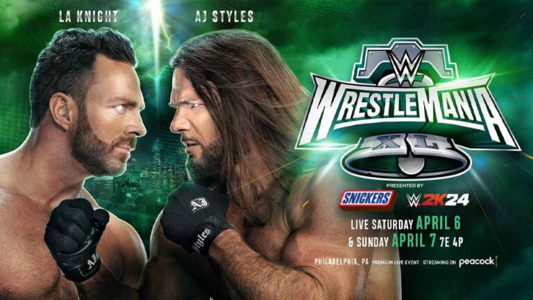 LA Knight vs AJ Styles Announced for WWE WrestleMania 40