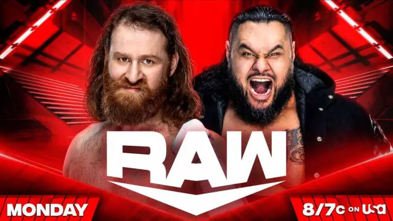 Sami Zayn vs Bronson Reed WWE RAW March 25