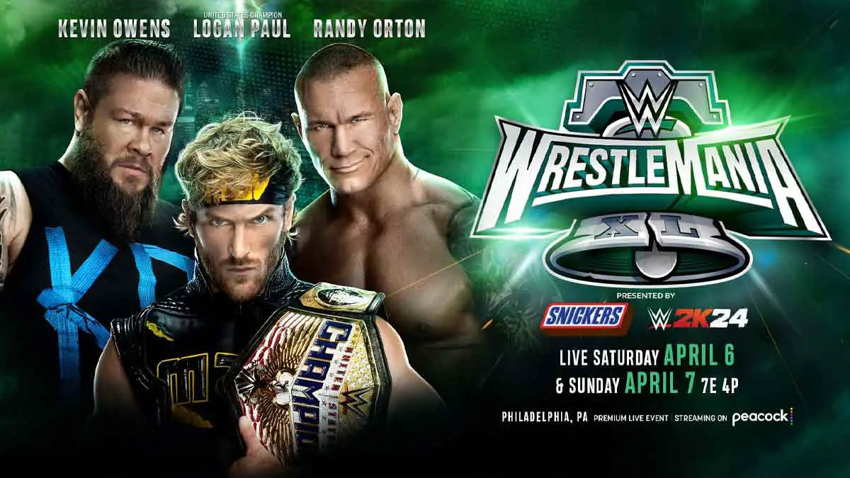 Logan Paul vs Randy Orton vs Kevin Owens WWE WrestleMania 40