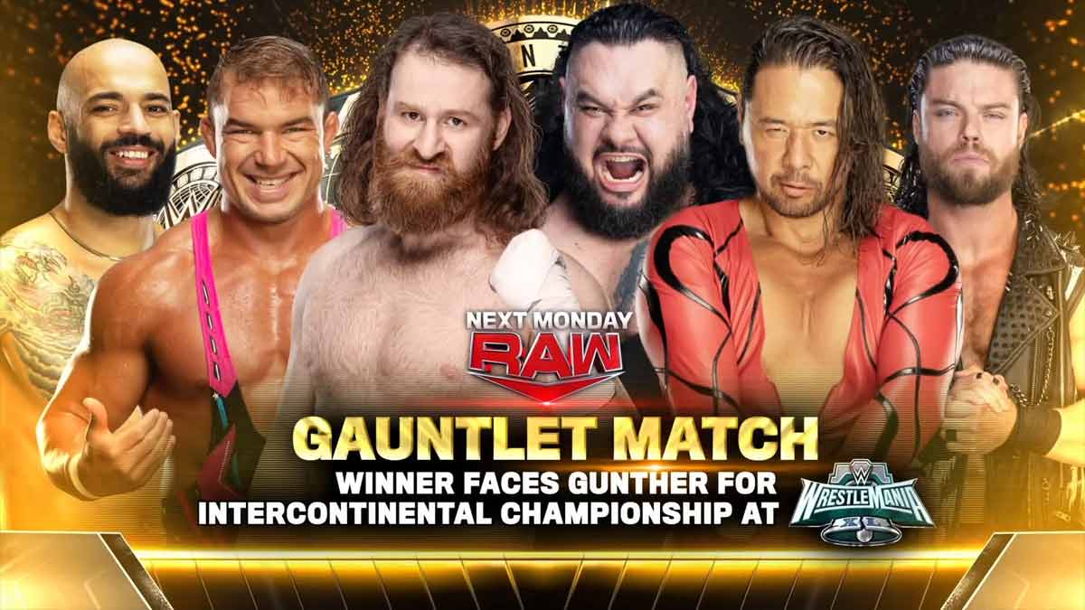 WWE RAW March 11 Gauntlet Match