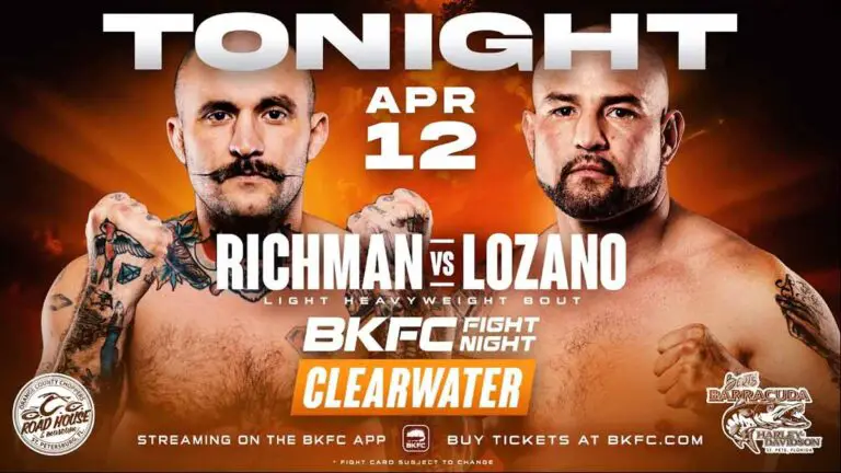 BKFC Clearwater Fight Night Results, Live Streaming Video