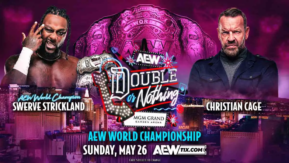 Swerve Strickland vs Christian Cage AEW Double or Nothing 2024