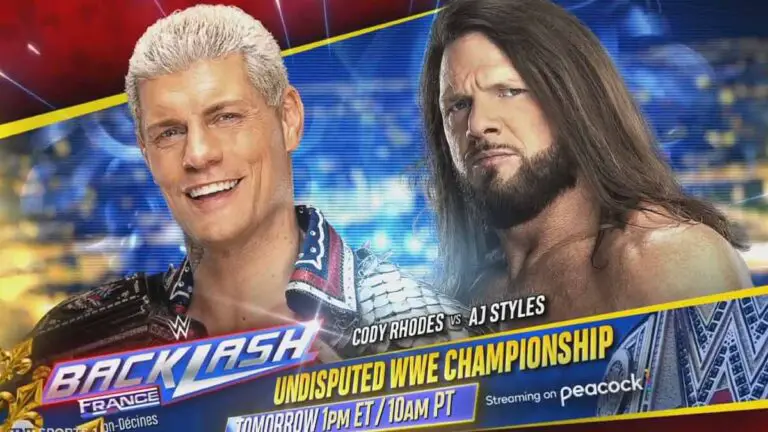 WWE Backlash France 2024 Results & Live Updates- Cody vs Styles