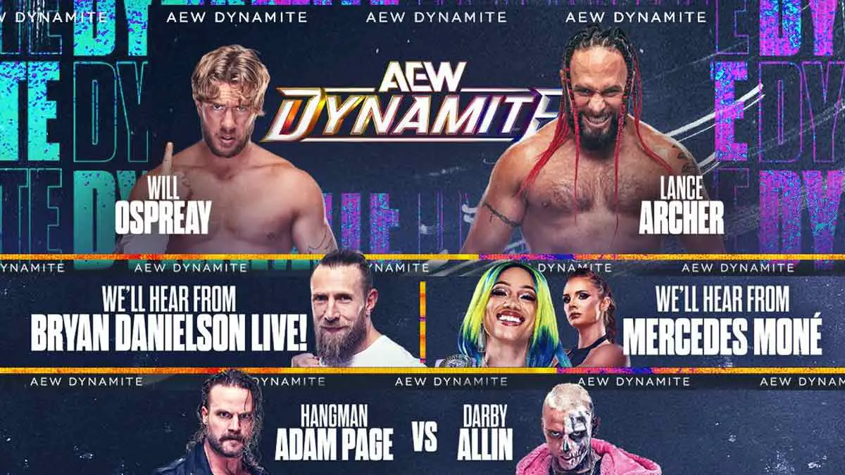AEW Dynamite July 31, 2024 Preview & Match Card