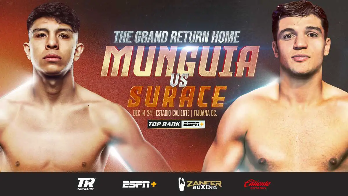 Jaime Munguia vs Bruno Surace Poster