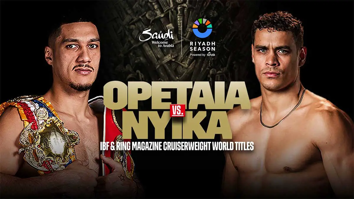 Jai Opetaia vs David Nyika Poster