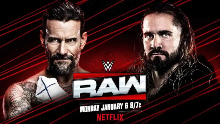 CM Punk vs Seth Rollins WWE RAW January 6 2025